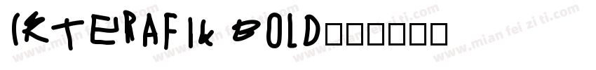IRTerafik Bold字体转换